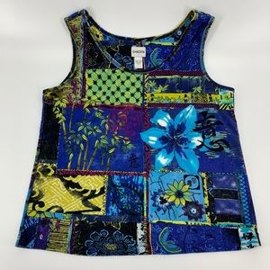 Chico’s Printed Cotton Tank